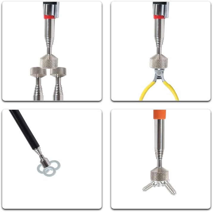 VortecSys Magnetic Pick Up Tool 8 Pack, Telescopic Magnet Sticks Extendable Length up to 30 inches, Best Gadgets Gifts for Boyfriend Husband Dad - Image 4